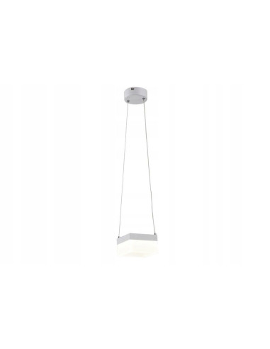 Lampa wisząca GINA LED - elegancka lampa sufitowa w sześciennym mlecznym kloszu do biura i domu