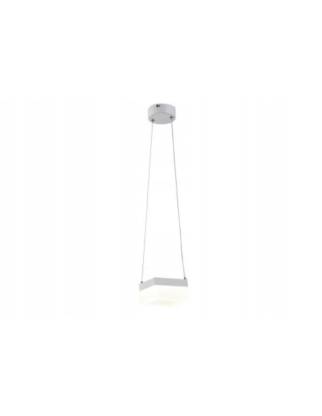 Lampa wisząca GINA LED - elegancka lampa sufitowa w sześciennym mlecznym kloszu do biura i domu