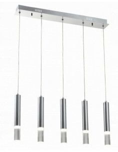 Lampa sufitowa GWEN LED z chromowanym kloszem – nowoczesne oświetlenie do eleganckich wnętrz