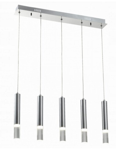 Lampa sufitowa GWEN LED z chromowanym kloszem – nowoczesne oświetlenie do eleganckich wnętrz