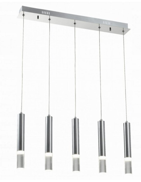 Lampa sufitowa GWEN LED z chromowanym kloszem – nowoczesne oświetlenie do eleganckich wnętrz