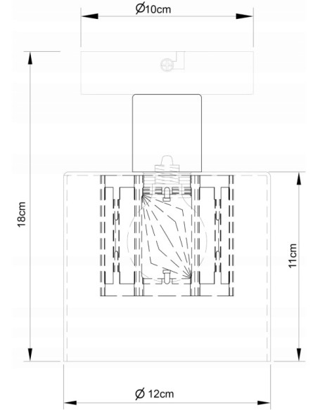 Plafon Elmo w kolorze złotym, minimalistyczny design do eleganckich wnętrz – idealny do salonu i sypialni.