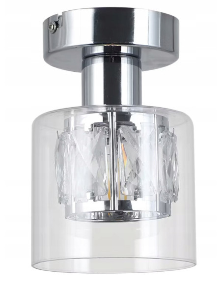 Plafon sufitowy Elmo E14 w chromie, minimalistyczny i elegancki - idealne oświetlenie do każdego wnętrza.