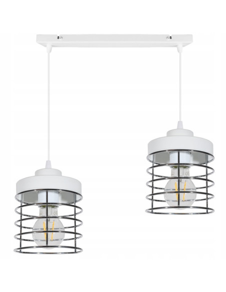 Elegancka lampa sufitowa RASTI z metalowymi kloszami w stylu modernistycznym – idealna do każdego wnętrza.