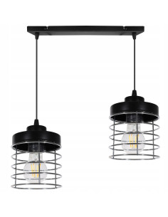 Elegancka lampa sufitowa RASTI z metalowymi kloszami w stylu modernistycznym – idealna do każdego wnętrza. 2