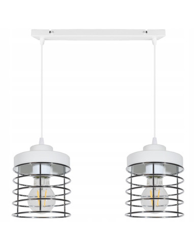 Elegancka lampa sufitowa RASTI z metalowymi kloszami w stylu modernistycznym – idealna do każdego wnętrza.