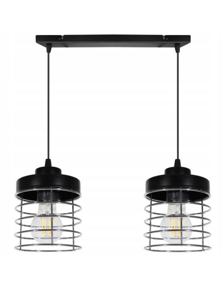 Elegancka lampa sufitowa RASTI z metalowymi kloszami w stylu modernistycznym – idealna do każdego wnętrza.