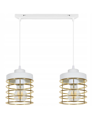 Regulowana lampa wisząca RASTI w stylu industrialnym - doskonała do kuchni i salonu, dostępna w czterech kolorach.