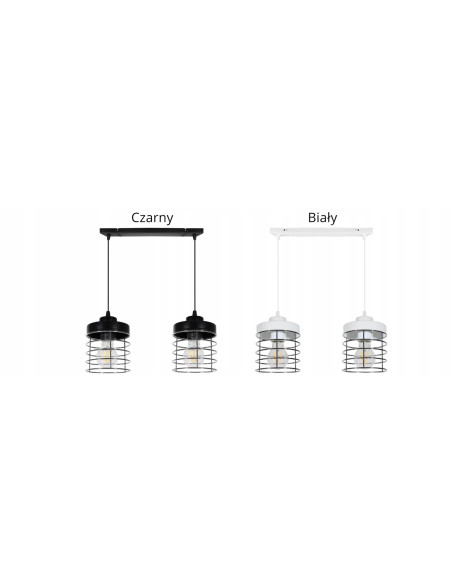 Elegancka lampa sufitowa RASTI z metalowymi kloszami w stylu modernistycznym – idealna do każdego wnętrza.