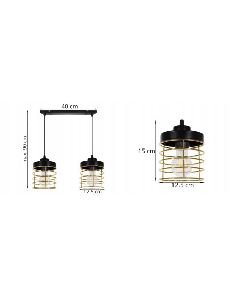 Regulowana lampa wisząca RASTI w stylu industrialnym - doskonała do kuchni i salonu, dostępna w czterech kolorach.