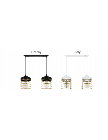 Regulowana lampa wisząca RASTI w stylu industrialnym - doskonała do kuchni i salonu, dostępna w czterech kolorach.