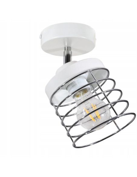 Lampa biurowa RASTI z regulacją, chromowane akcenty - nowoczesne oświetlenie do biura i wnętrz