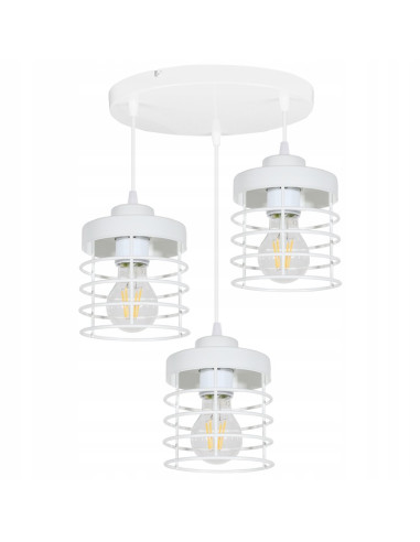 Lampa wisząca industrialna RASTI, czarna, 3-punktowa, regulowana, nowoczesne oświetlenie do kuchni i jadalni