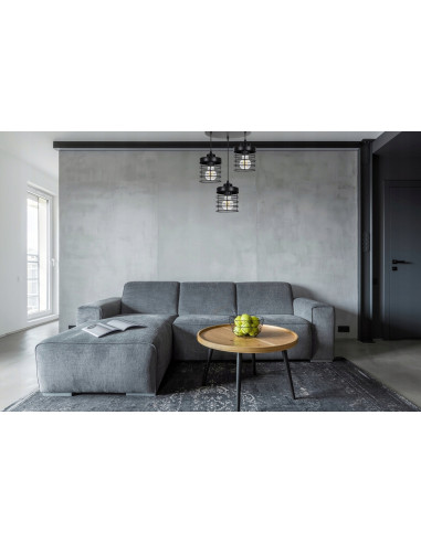 Lampa wisząca industrialna RASTI, czarna, 3-punktowa, regulowana, nowoczesne oświetlenie do kuchni i jadalni