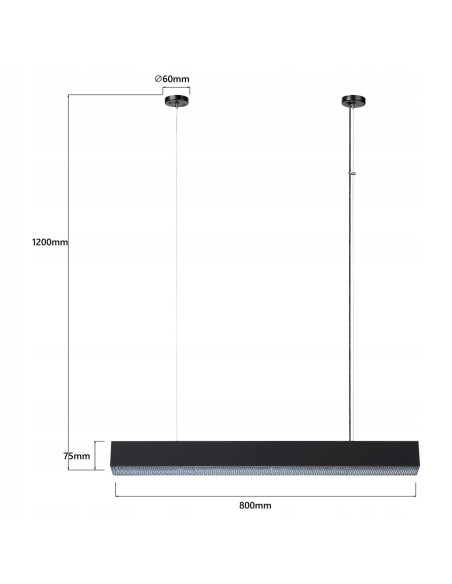 Lampa wisząca Mira M LED CCT - nowoczesny zwis z regulacją wysokości i zmienną barwą światła, idealna do każdego wnętrza.