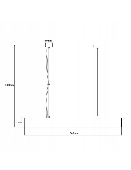 Lampa wisząca Mira M LED CCT - nowoczesny zwis z regulacją wysokości i zmienną barwą światła, idealna do każdego wnętrza.