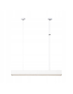 Lampa sufitowa LED CCT Mira M w białym aluminium z regulowanym oświetleniem i nowoczesnym designem plastrów miodu