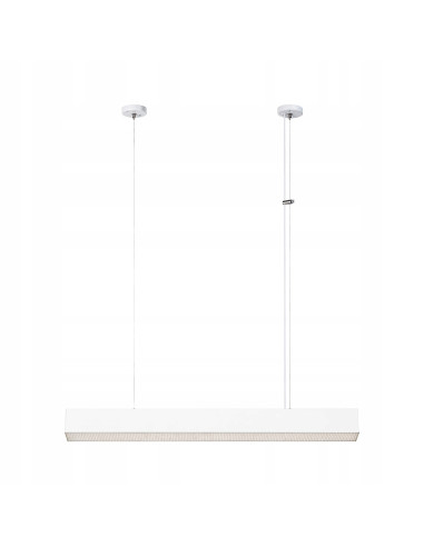 Lampa sufitowa LED CCT Mira M w białym aluminium z regulowanym oświetleniem i nowoczesnym designem plastrów miodu