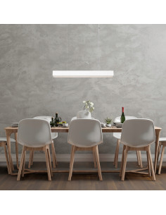 Lampa sufitowa LED CCT Mira M w białym aluminium z regulowanym oświetleniem i nowoczesnym designem plastrów miodu 2