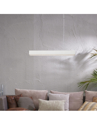 Lampa sufitowa LED CCT Mira M w białym aluminium z regulowanym oświetleniem i nowoczesnym designem plastrów miodu