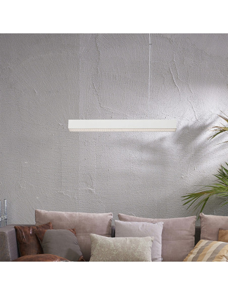 Lampa sufitowa LED CCT Mira M w białym aluminium z regulowanym oświetleniem i nowoczesnym designem plastrów miodu