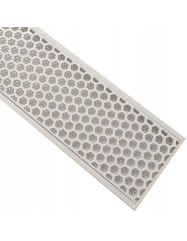 Lampa sufitowa LED CCT Mira M w białym aluminium z regulowanym oświetleniem i nowoczesnym designem plastrów miodu