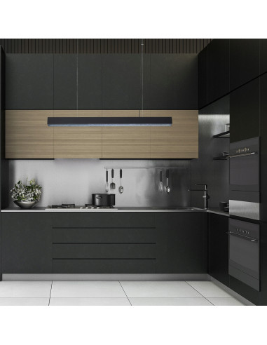 Lampa sufitowa LED Mira CCT - nowoczesne oświetlenie z regulacją barwy, czarne aluminium do każdego wnętrza