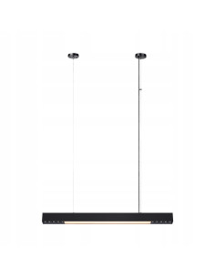 Lampa sufitowa LED Cali M prostokątna, czarna, regulowana, z aplikacją Tuya Smart, zmienna barwa światła 32W.