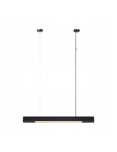 Lampa sufitowa LED Cali M prostokątna, czarna, regulowana, z aplikacją Tuya Smart, zmienna barwa światła 32W.