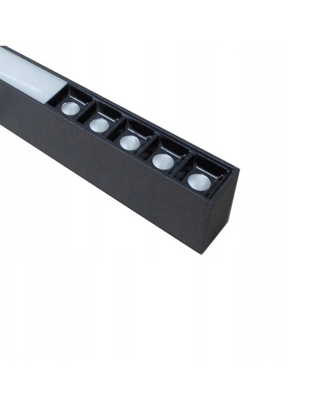 Lampa sufitowa LED Cali M prostokątna, czarna, regulowana, z aplikacją Tuya Smart, zmienna barwa światła 32W.