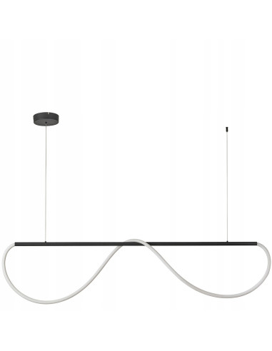 Lampa LED Meleca M 160 cm czarna z regulacją barwy światła – nowoczesny akcent do każdego wnętrza