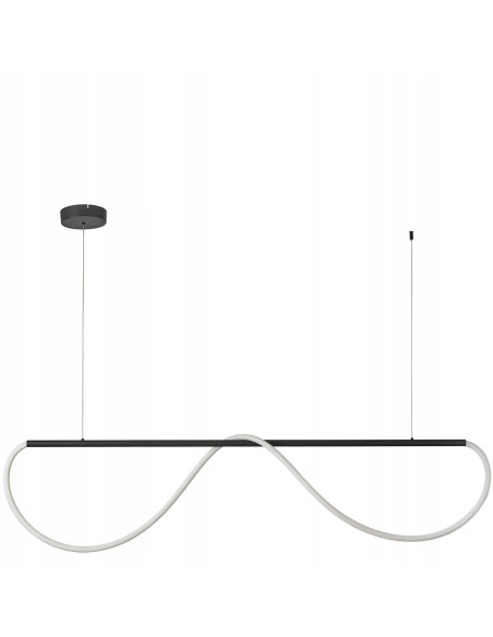 Lampa LED Meleca M 160 cm czarna z regulacją barwy światła – nowoczesny akcent do każdego wnętrza