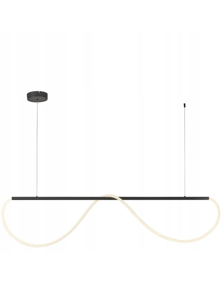 Lampa LED Meleca M 160 cm czarna z regulacją barwy światła – nowoczesny akcent do każdego wnętrza