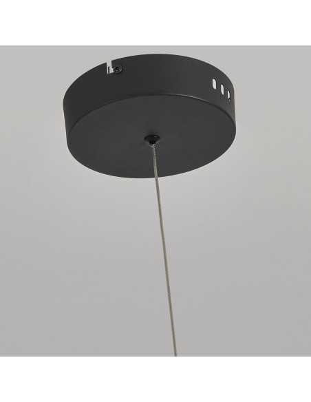 Elegancka czarna lampa wisząca Meleca S 100cm z LED - nowoczesne oświetlenie do biura i stylowego wnętrza