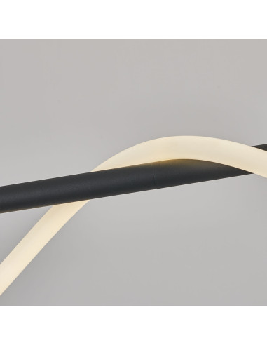 Lampa LED Meleca M 160 cm czarna z regulacją barwy światła – nowoczesny akcent do każdego wnętrza