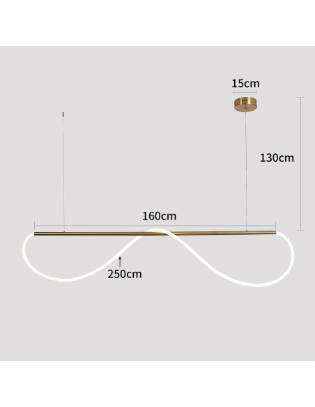 Lampa LED Meleca M 160 cm czarna z regulacją barwy światła – nowoczesny akcent do każdego wnętrza
