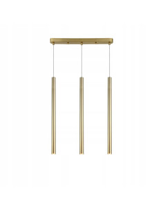 Lampa sufitowa Lungo G9 w złocie - elegancka lampa do jadalni, salonu i biura o nowoczesnym designie