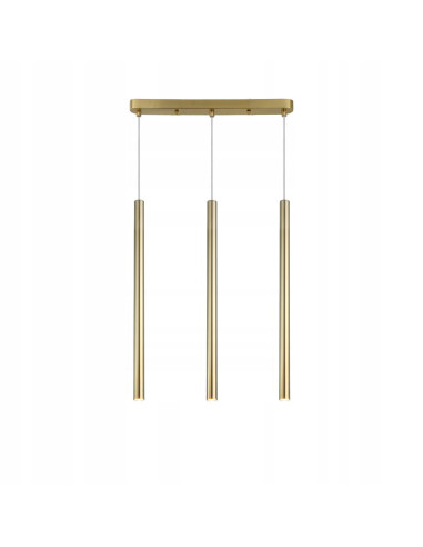 Lampa sufitowa Lungo G9 w złocie - elegancka lampa do jadalni, salonu i biura o nowoczesnym designie