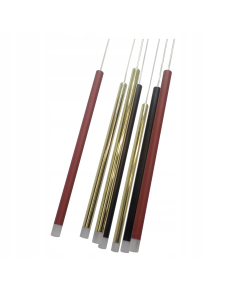 Lampa wisząca Lungo - nowoczesne oświetlenie w kolorowym stylu dla eleganckich wnętrz z 7 punktami świetlnymi