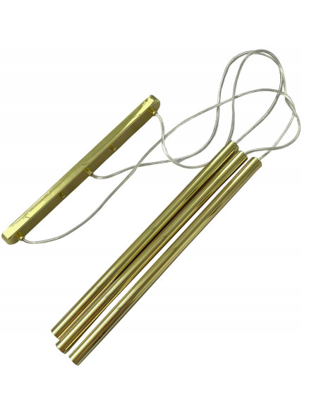 Lampa sufitowa Lungo G9 w złocie - elegancka lampa do jadalni, salonu i biura o nowoczesnym designie