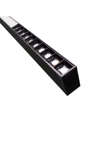 Lampa wisząca LED CCT Cali - czarna, regulowana, nowoczesny design do biura, jadalni, kuchni i salonu