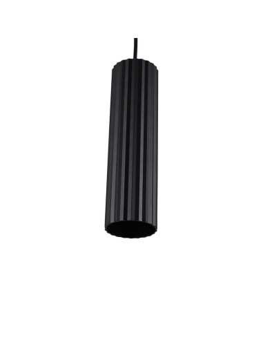 Czarna lampa sufitowa Tokio z regulacją wysokości - nowoczesny design do eleganckich wnętrz