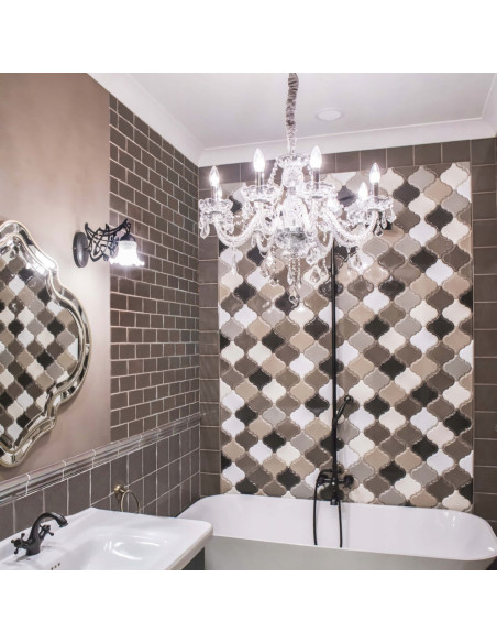 Luksusowy Żyrandol Cristallo z Kryształkami, Regulowana Wysokość, Idealny do Sypialni, Salonu i Jadalni