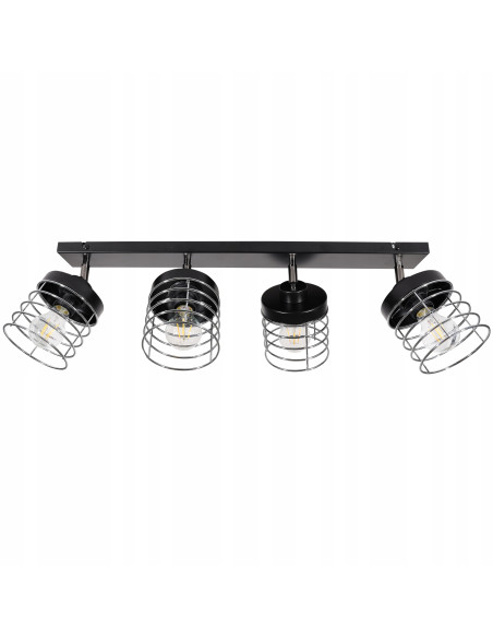 Lampa RASTI 60W z regulacją – nowoczesne oświetlenie do biura i domu w kolorach białym, czarnym oraz metalizowanym