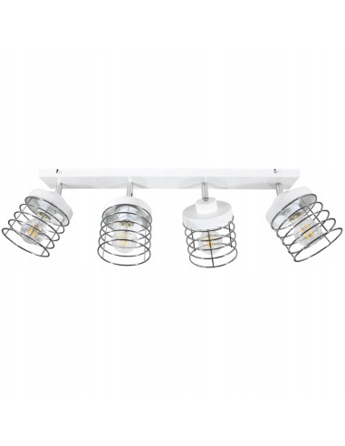 Lampa RASTI 60W z regulacją – nowoczesne oświetlenie do biura i domu w kolorach białym, czarnym oraz metalizowanym