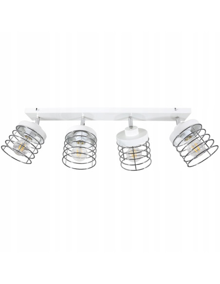 Lampa RASTI 60W z regulacją – nowoczesne oświetlenie do biura i domu w kolorach białym, czarnym oraz metalizowanym