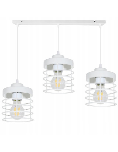 Nowoczesna lampa sufitowa RASTI w kolorze czarnym/białym - regulowana metalowa lampa do biura, jadalni i salonu