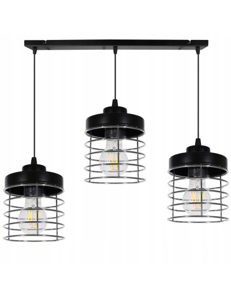 Lampa wisząca RASTI w stylu industrialnym - nowoczesna listwa oświetleniowa do kuchni i jadalni