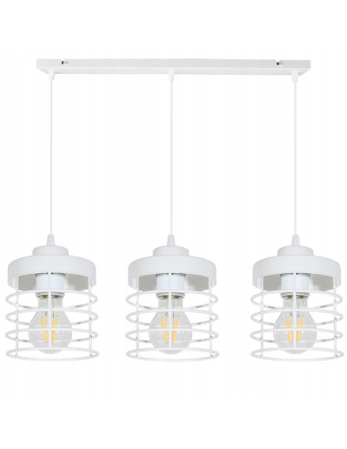 Nowoczesna lampa sufitowa RASTI w kolorze czarnym/białym - regulowana metalowa lampa do biura, jadalni i salonu