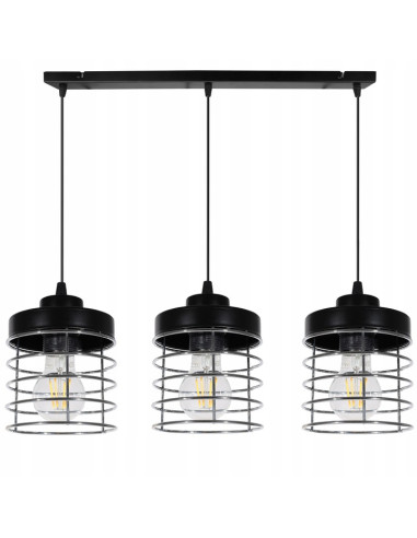 Lampa wisząca RASTI w stylu industrialnym - nowoczesna listwa oświetleniowa do kuchni i jadalni